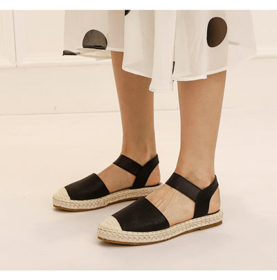 Sandalias Tejidas de Paja Talla Grande - Cómodas y Versátiles - Image 17