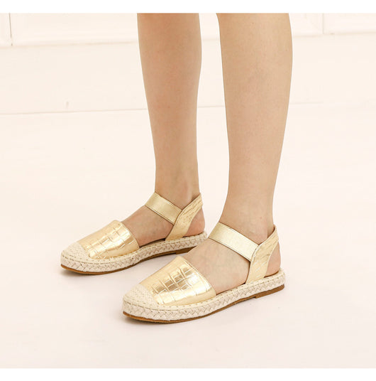 Sandalias Tejidas de Paja Talla Grande - Cómodas y Versátiles - Image 21