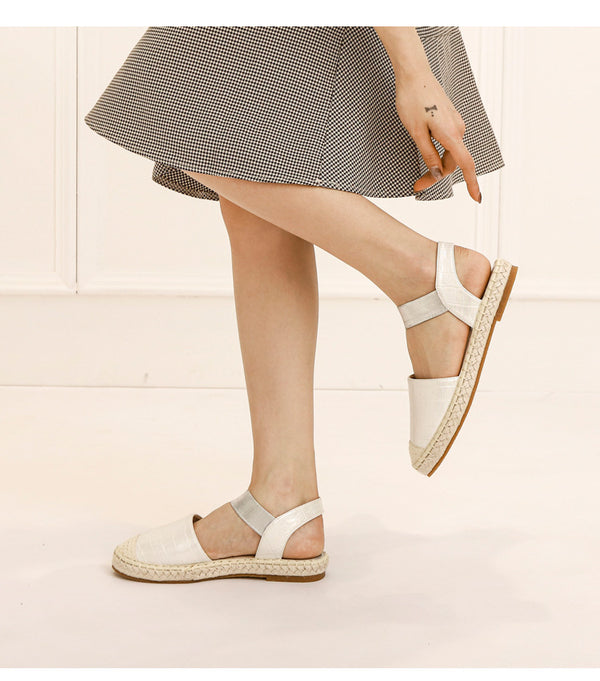 Sandalias Tejidas de Paja Talla Grande - Cómodas y Versátiles