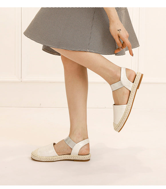 Sandalias Tejidas de Paja Talla Grande - Cómodas y Versátiles