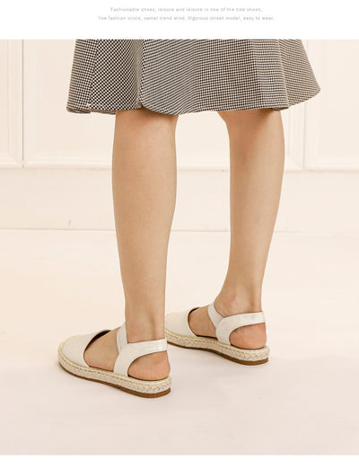 Sandalias Tejidas de Paja Talla Grande - Cómodas y Versátiles - Image 5
