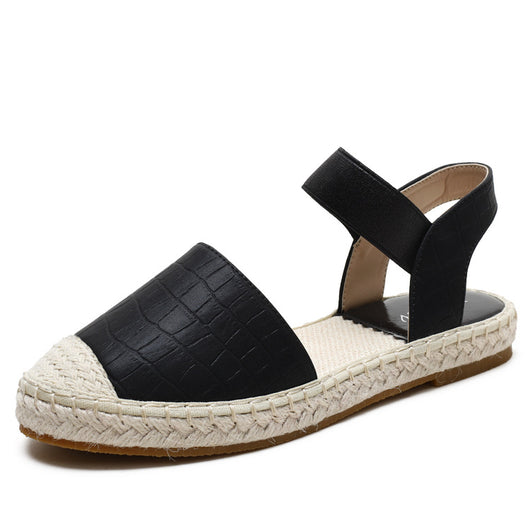 Sandalias Tejidas de Paja Talla Grande - Cómodas y Versátiles - Image 8