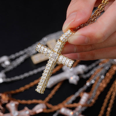 Dije Hip Hop Chapado en Oro con Cristales Cúbicos - Joyería de Moda para Hombre - Image 3
