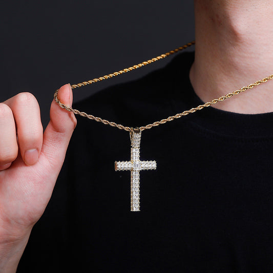 Dije Hip Hop Chapado en Oro con Cristales Cúbicos - Joyería de Moda para Hombre - Image 2