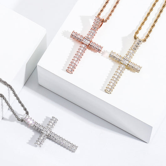 Dije Hip Hop Chapado en Oro con Cristales Cúbicos - Joyería de Moda para Hombre