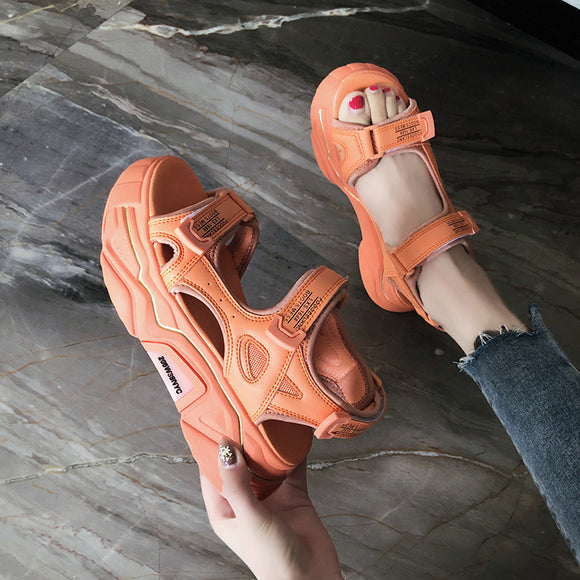 Sandalias Deportivas de Espuma con Plataforma - Comodidad de Tendencia para Playa