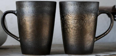 Taza de Cerámica Japonesa Artesanal con Diseño Retro y Esmalte Fluido - Image 9