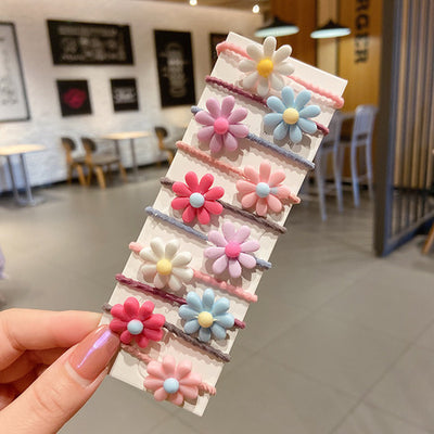 Diadema y Bandas Elásticas para Niñas - Diseño Princesa Adorable
