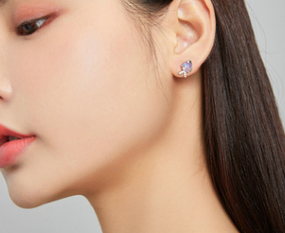 Aretes de Plata 925 Peces Felices con Zirconia de Colores y Baño de Platino - Image 6