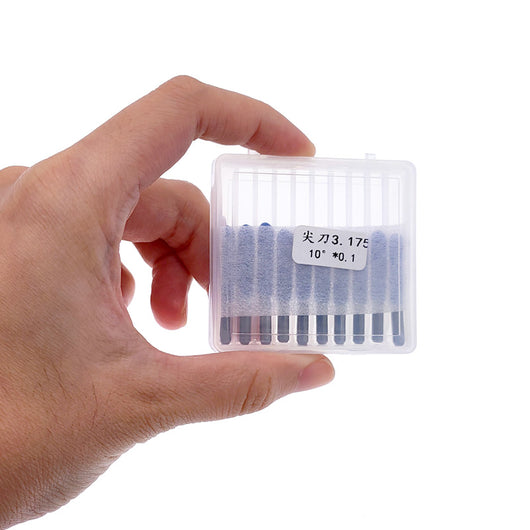 Set de 10 Fresas de Acero Tungsteno para Grabado sin Rebabas en Acrílico - Image 2