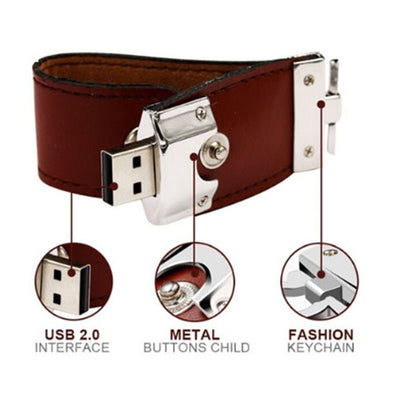 Memoria USB Metalizada 4GB a 128GB - Diseño Premium en Cuero - Image 11