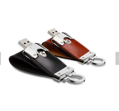 Memoria USB Metalizada 4GB a 128GB - Diseño Premium en Cuero - Image 3