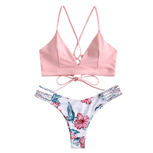 Trajes de Baño Separados de Color Liso para Mujer - Image 12