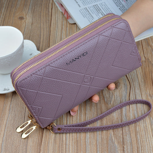 Cartera Doble Cierre para Mujer con Dos Compartimentos - Image 5