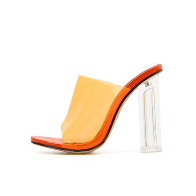 Tacones Altos Bloqueadores de Manchas Estilo Europeo Americano Pantuflas para Damas Talla Grande 42 Directo de Fábrica - Image 8