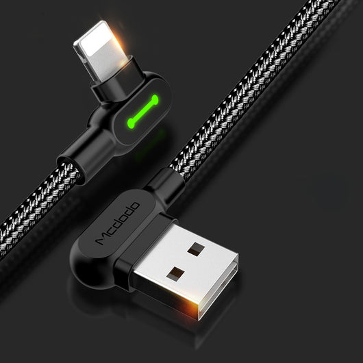 Cable de Carga Acodado Reversible con Luz para Juegos Móviles - Image 4