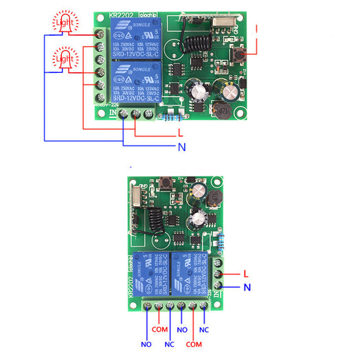 Control Remoto Inalámbrico 220V Doble Canal para Motores AC - Marcha Atrás y Adelante - Image 8