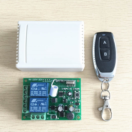 Control Remoto Inalámbrico 220V Doble Canal para Motores AC - Marcha Atrás y Adelante - Image 5