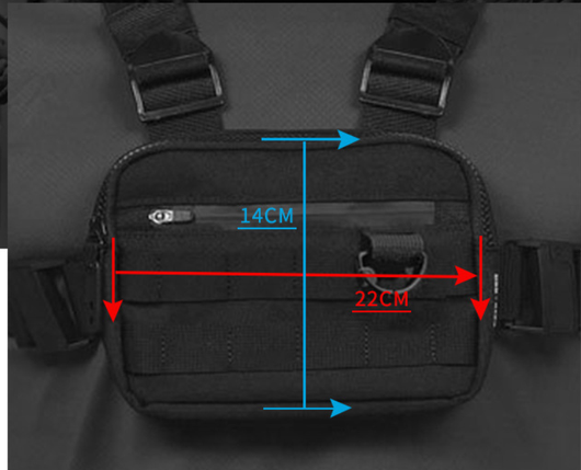Chaleco Táctico Modular Negro con Bolsas de Carga Ajustables - Image 6
