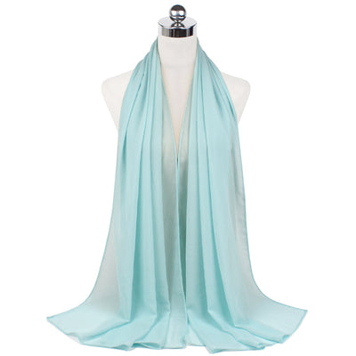 Hijab Chiffón Perlado Monocromático 70x180cm - Image 72