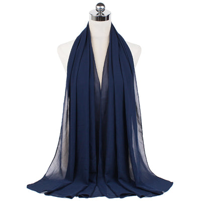 Hijab Chiffón Perlado Monocromático 70x180cm - Image 80
