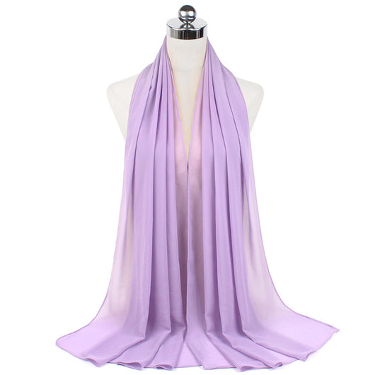 Hijab Chiffón Perlado Monocromático 70x180cm - Image 84