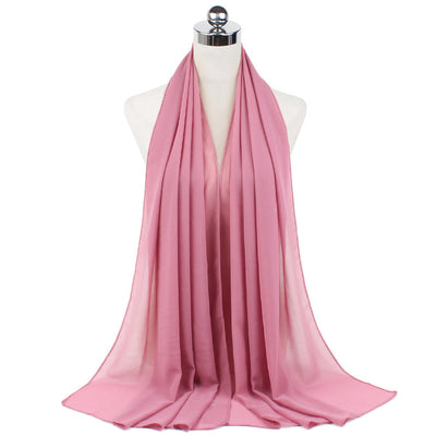 Hijab Chiffón Perlado Monocromático 70x180cm - Image 86