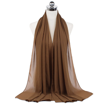 Hijab Chiffón Perlado Monocromático 70x180cm - Image 90