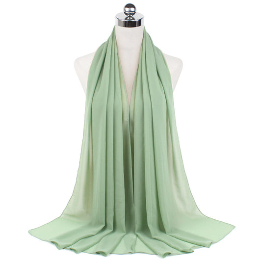 Hijab Chiffón Perlado Monocromático 70x180cm - Image 99
