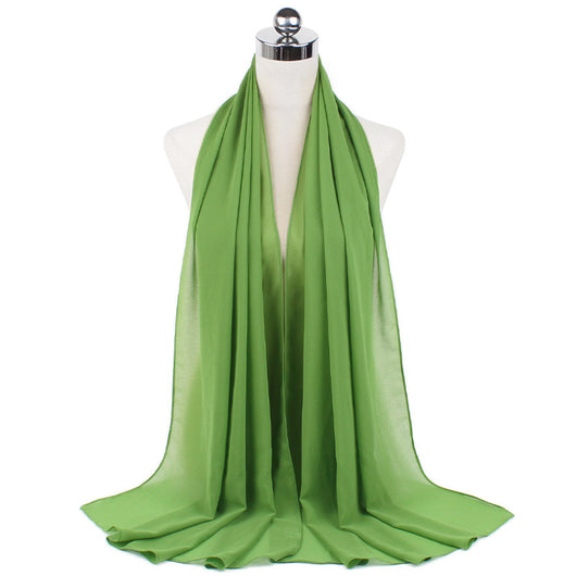 Hijab Chiffón Perlado Monocromático 70x180cm - Image 103