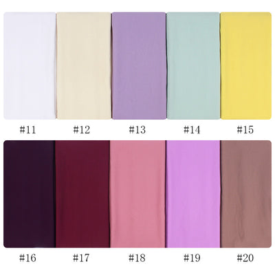 Hijab Chiffón Perlado Monocromático 70x180cm - Image 3