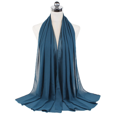 Hijab Chiffón Perlado Monocromático 70x180cm - Image 13