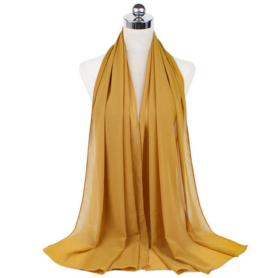 Hijab Chiffón Perlado Monocromático 70x180cm - Image 15
