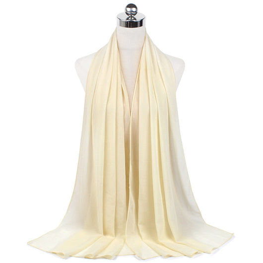 Hijab Chiffón Perlado Monocromático 70x180cm - Image 20
