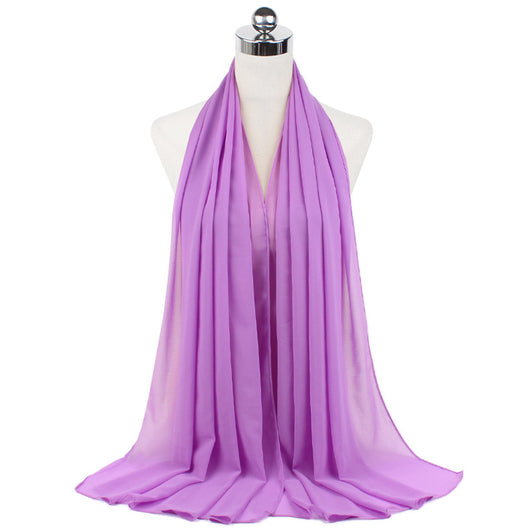 Hijab Chiffón Perlado Monocromático 70x180cm - Image 27