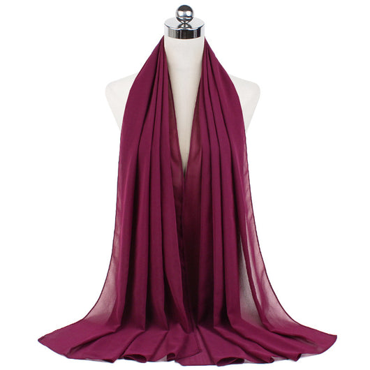 Hijab Chiffón Perlado Monocromático 70x180cm - Image 25