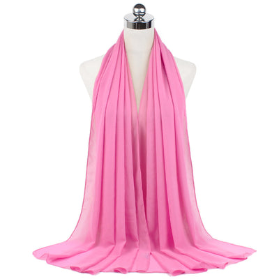 Hijab Chiffón Perlado Monocromático 70x180cm - Image 35