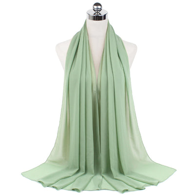 Hijab Chiffón Perlado Monocromático 70x180cm - Image 40
