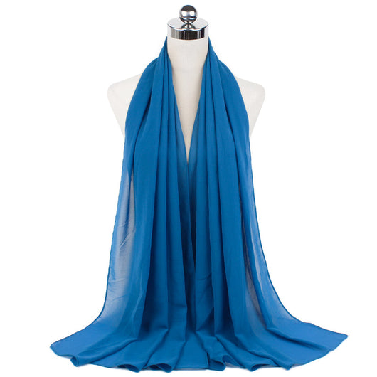 Hijab Chiffón Perlado Monocromático 70x180cm - Image 44