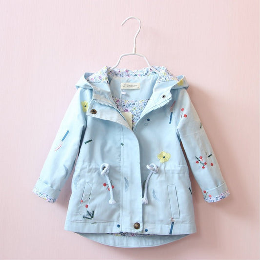 Chaqueta Cortavientos Infantil con Bordados