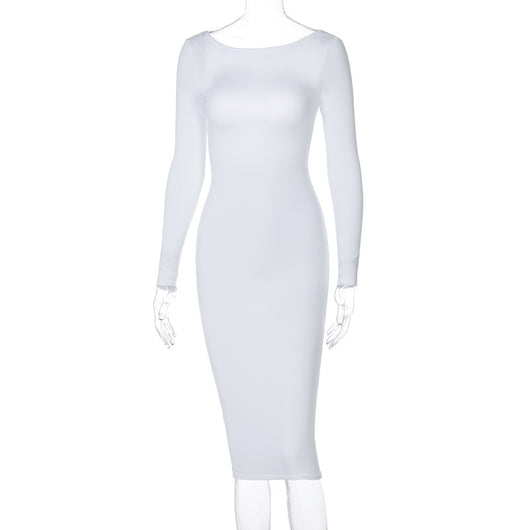 Vestidos Midi Escotados Primavera con Diseño Criptográfico - Image 6