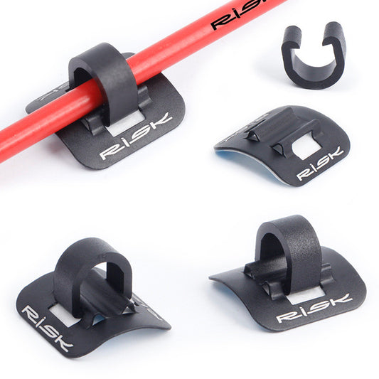 Soporte Adhesivo Doble Cara para Tuberías de Bicicleta en Aluminio