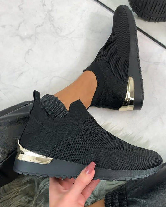 Zapatos Deportivos Tejidos Elásticos Talla 43 para Mujer - Comodidad Máxima - Image 7