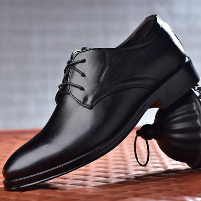 Zapatos de Negocios Casuales para Hombre Negro Punta Redonda - Image 11