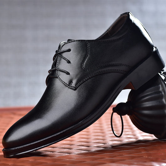 Zapatos de Negocios Casuales para Hombre Negro Punta Redonda - Image 4