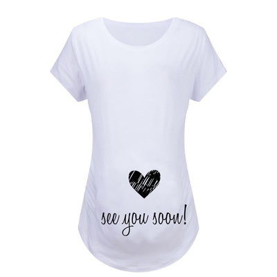 Camisetas Premamá Ajustadas con Diseños Divertidos - Tops Embarazo Mujer - Image 24