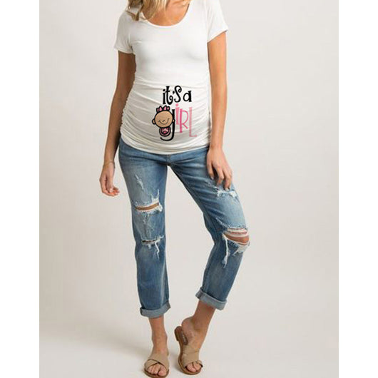 Camisetas Premamá Ajustadas con Diseños Divertidos - Tops Embarazo Mujer - Image 25