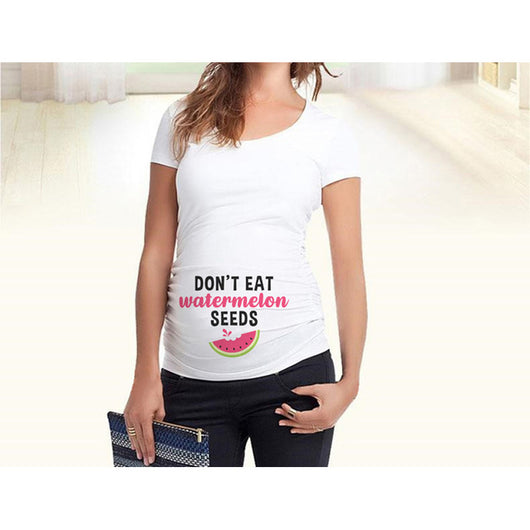Camisetas Premamá Ajustadas con Diseños Divertidos - Tops Embarazo Mujer - Image 30