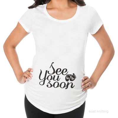 Camisetas Premamá Ajustadas con Diseños Divertidos - Tops Embarazo Mujer - Image 42