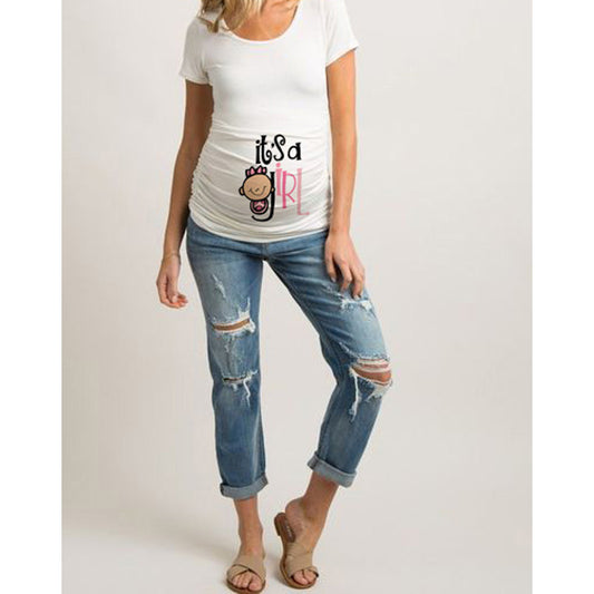 Camisetas Premamá Ajustadas con Diseños Divertidos - Tops Embarazo Mujer - Image 2